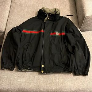 GUCCI
Reversible Black & Khaki GG Jacket